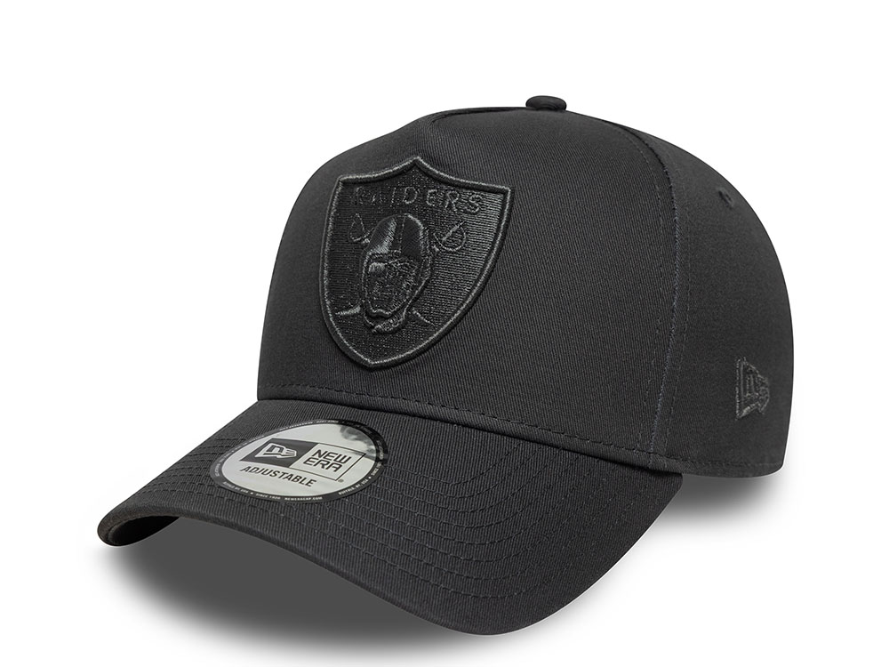 New Era Las Vegas Raiders Metallic Dark Gray Edition 9Forty A Frame Snapback Gorra