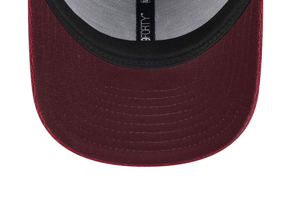 New Era New York Yankees Towelling Maroon 9Forty Strapback Gorra