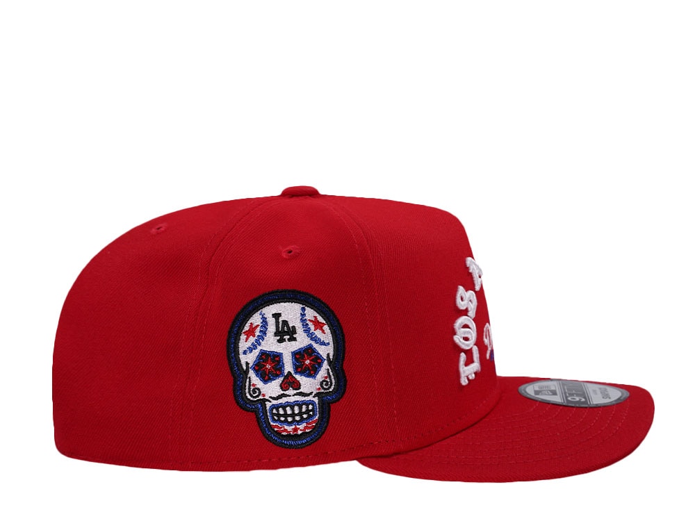 New Era Los Angeles Dodgers Skull Red Prime Edition 9Fifty A Frame Snapback Gorra