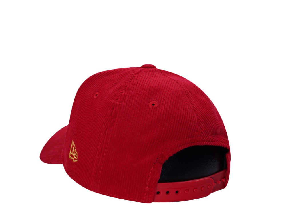 New Era Los Angeles Dodgers Japan Corduroy Scarlet Prime Edition 9Forty A Frame Snapback Gorra