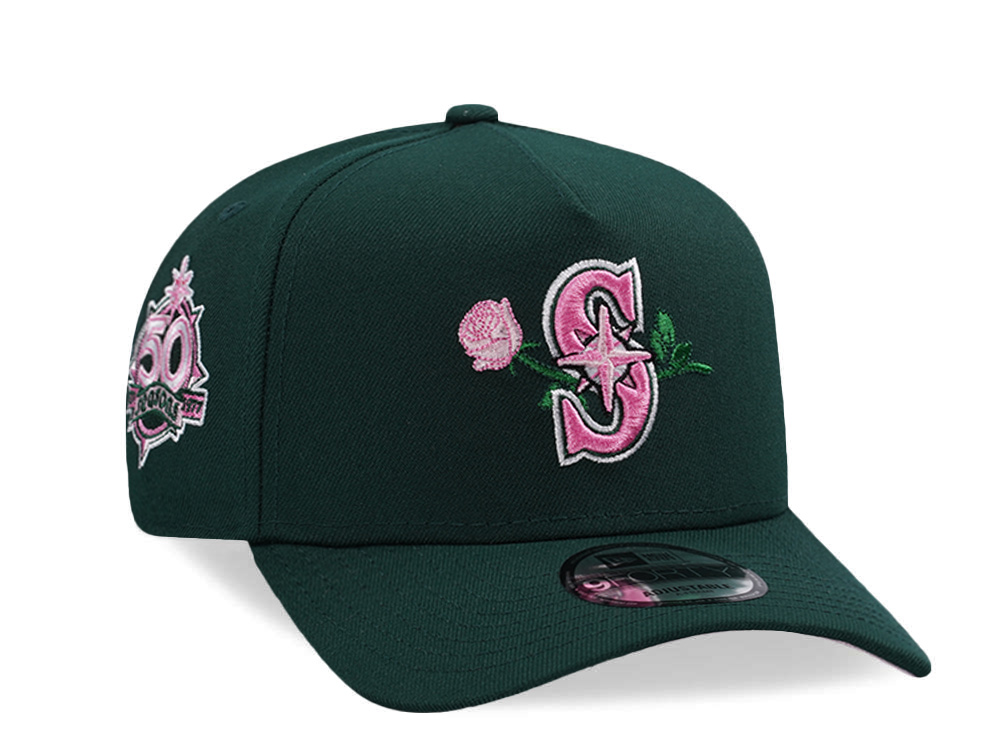 New Era Seattle Mariners 50th Anniversary Dark Green Prime Edition 9Forty A Frame Snapback Gorra