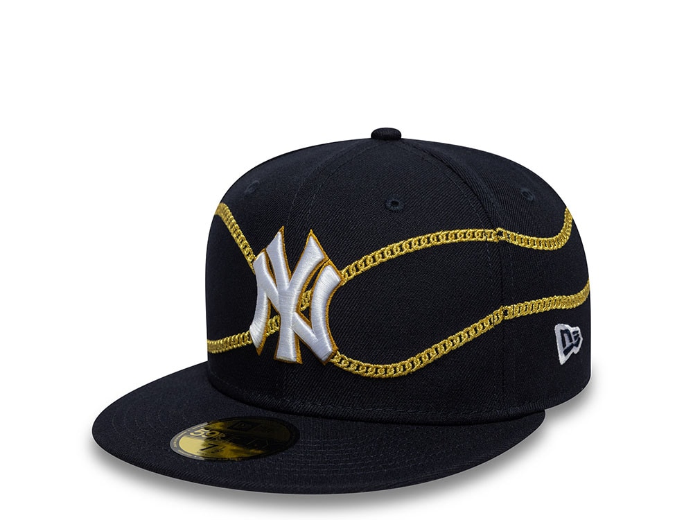New Era New York Yankees Chain Wrap Navy Edition 59Fifty Fitted Gorra