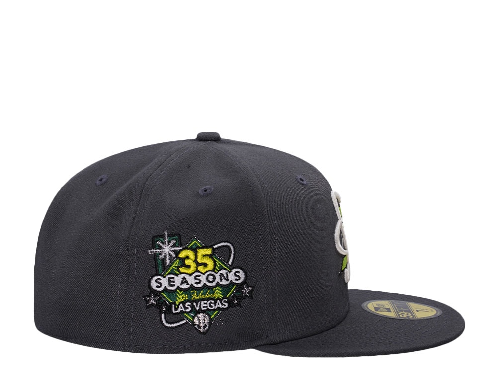 New Era Las Vegas 51s 35th Anniversary Nuked Glow Dark Graphite Prime Edition 59Fifty Fitted Gorra