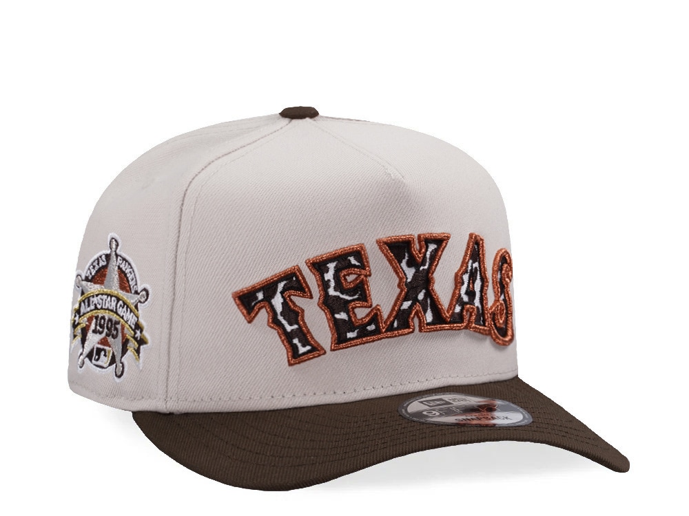 New Era Texas Rangers All Star Game 1995 Stone Two Tone Edition 9Fifty A Frame Snapback Gorra