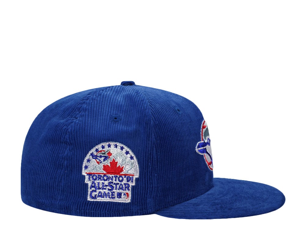 New Era Toronto Blue Jays All Star Game 1991 Blue Corduroy Prime Edition 59Fifty Fitted Gorra