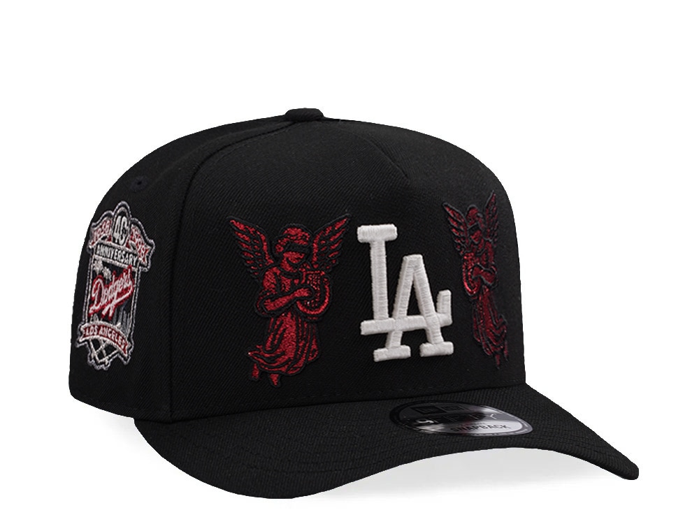 New Era Los Angeles Dodgers 40th Anniversary Angel Black Prime Edition 9Fifty A Frame Snapback Gorra