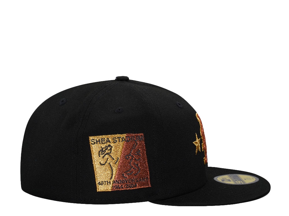New Era New York Mets 40th Anniversary Black Copper Gold Edition 59Fifty Fitted Gorra