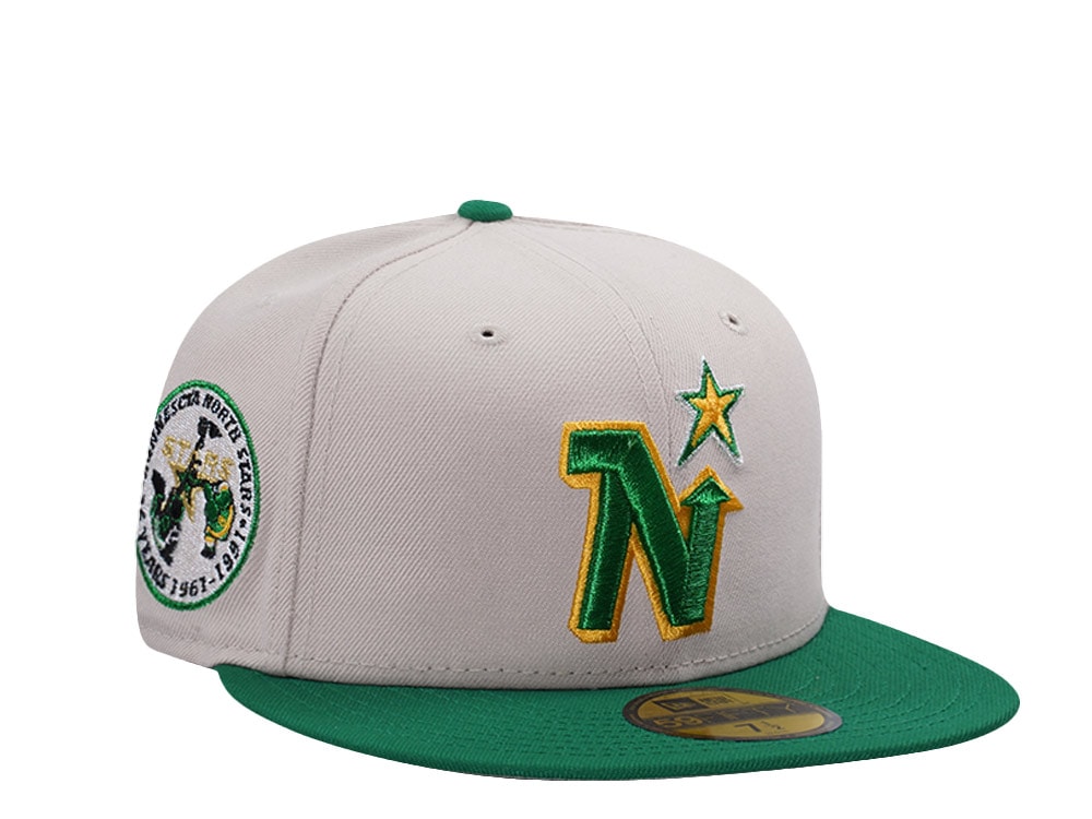 New Era Minnesota North Stars 25th Anniversary Stone Two Tone Edition 59Fifty Fitted Gorra