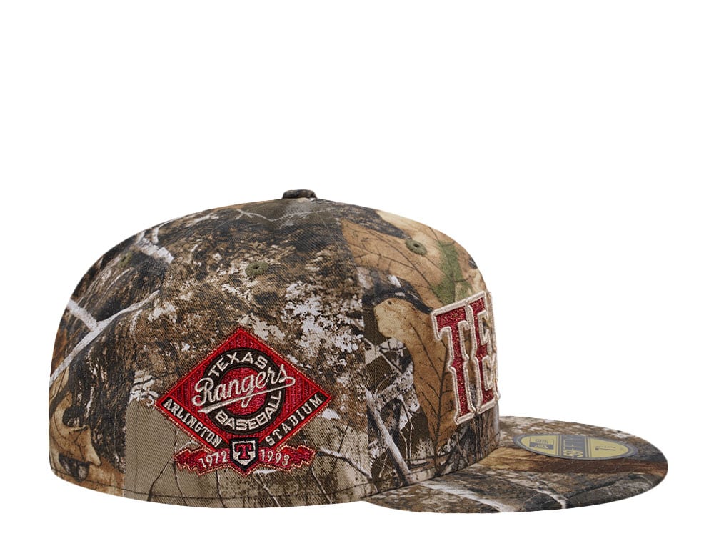 New Era Texas Rangers Arlington Stadium Realtree Prime Edition 59Fifty Fitted Gorra