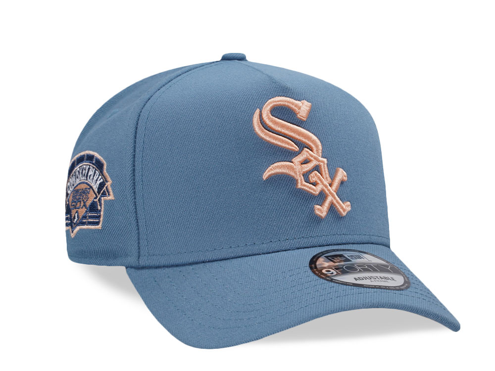 New Era Chicago White Sox Comiskey Park Indigo Peach Edition 9Forty A Frame Snapback Gorra