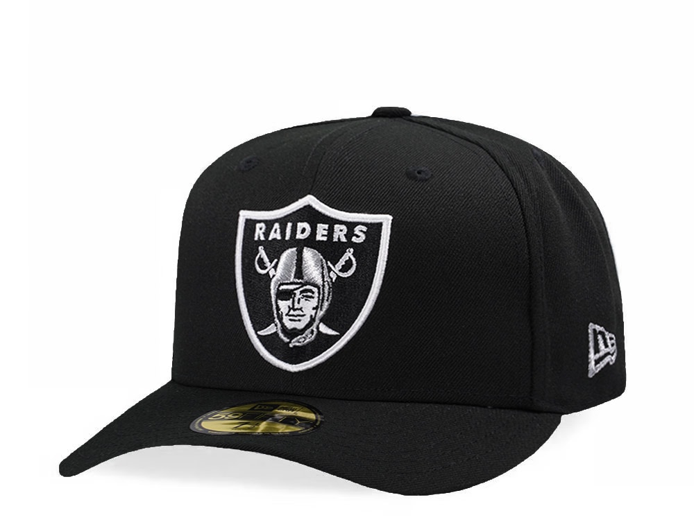 New Era Las Vegas Raiders Black Classic Edition Pre Curved 59Fifty Fitted Gorra
