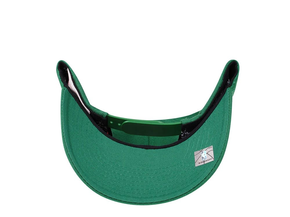 Mitchell & Ness Boston Celtics Team Ground Red Line Solid Flex Green Snapback Gorra