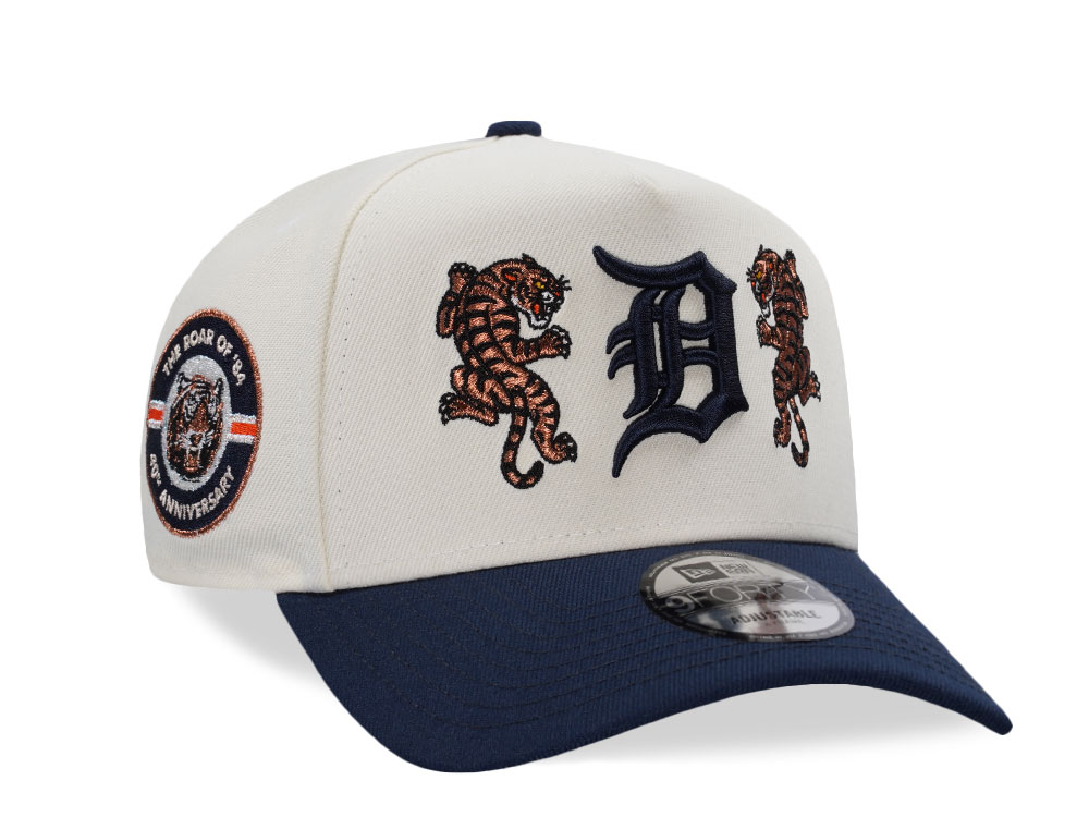 New Era Detroit Tigers 40th Anniversary Chrome Two Tone Edition 9Forty A Frame Snapback Gorra