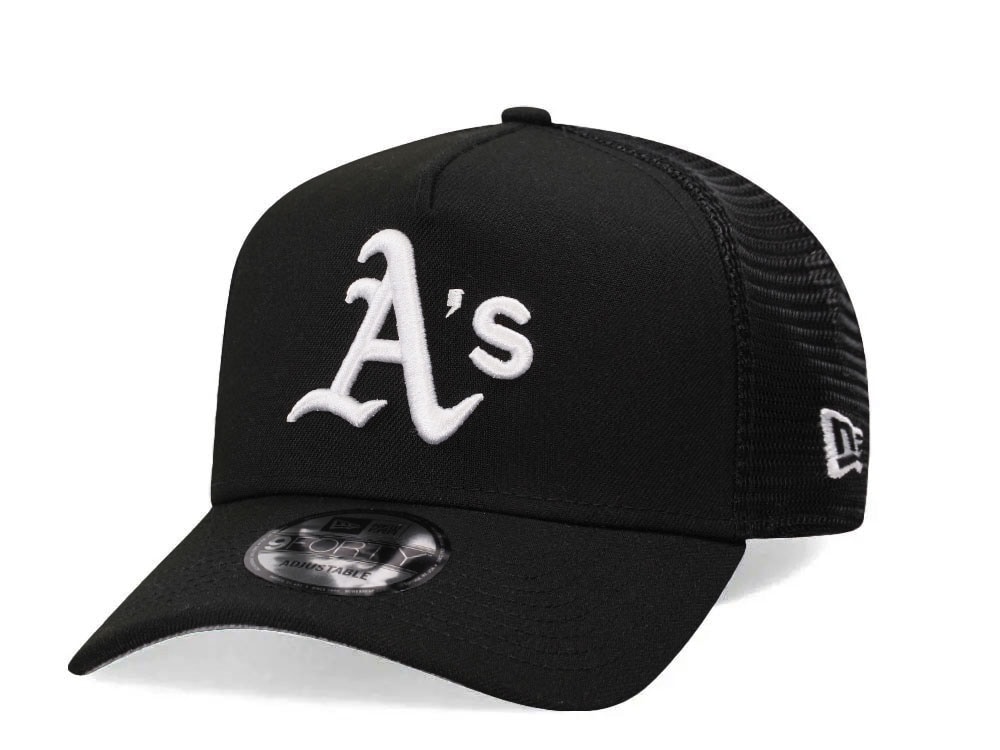 New Era Oakland Athletics Black Trucker A Frame 9Forty Snapback Gorra