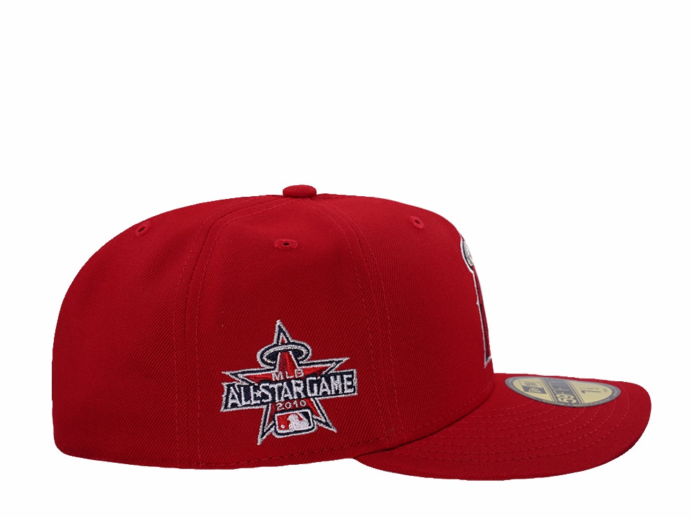 New Era Anaheim Angels All Star Game 2010 Scarlet Red Prime Edition 59Fifty Pre Curved Fitted Gorra
