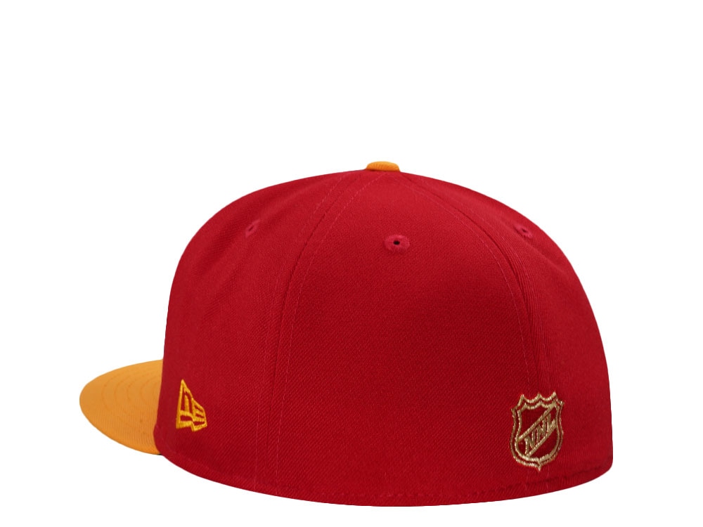 New Era Calgary Flames Stanley Cup  Champions 1989 Red Two Tone Edition 59Fifty Fitted Gorra
