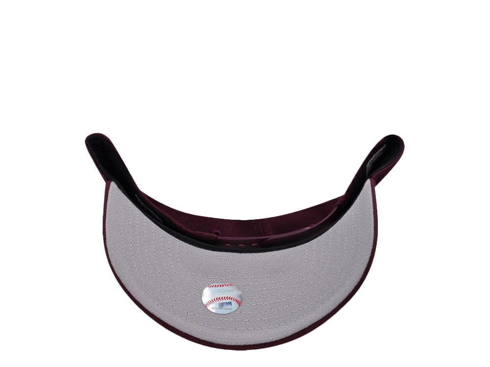 New Era Florida Marlins 25th Anniversary Maroon Prime Edition 9Forty A Frame Snapback Gorra
