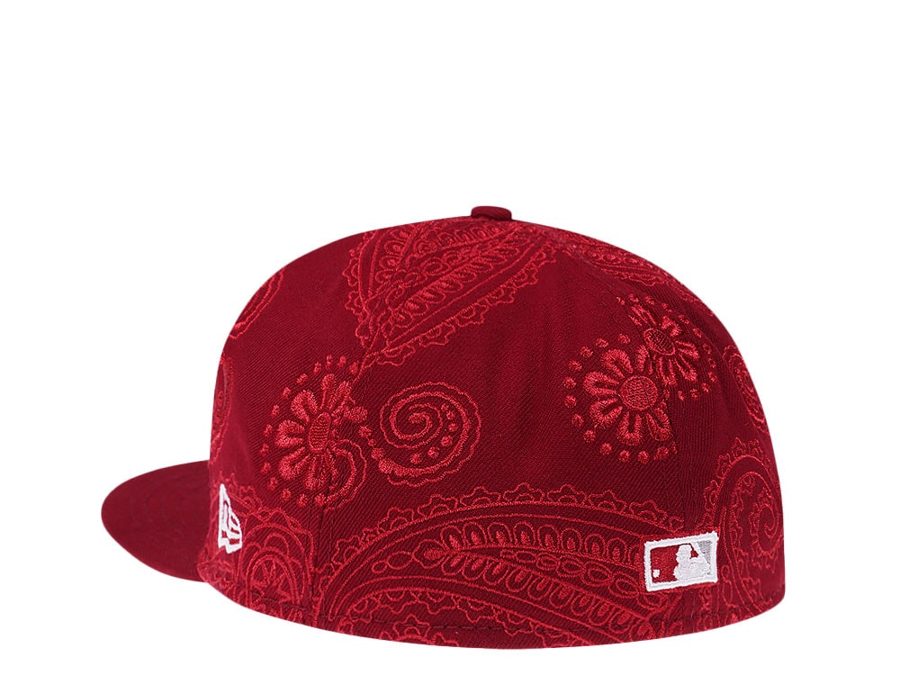 New Era Philadelphia Phillies Maroon MLB Swirl 59Fifty Fitted Gorra