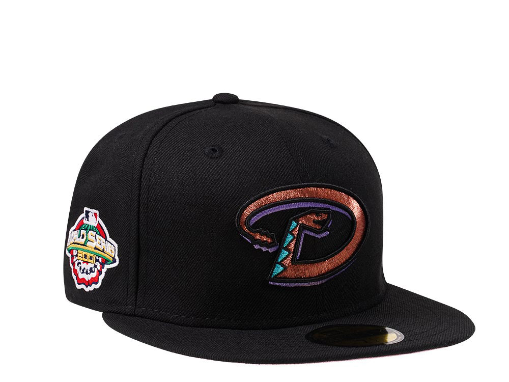 New Era Arizona Diamondbacks World Series 2001 Black and Pink Edition 59Fifty Fitted Gorra