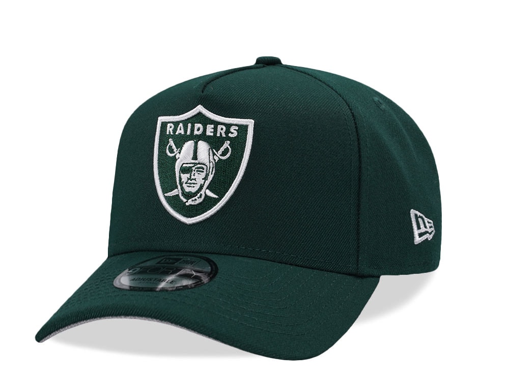New Era Las Vegas Raiders Field Green Prime Edition 9Forty A Frame Snapback Gorra