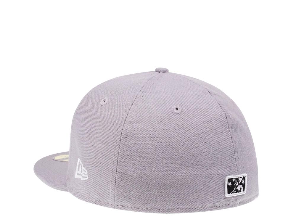 New Era Round Rock Express Gray Throwback Edition 59Fifty Fitted Gorra