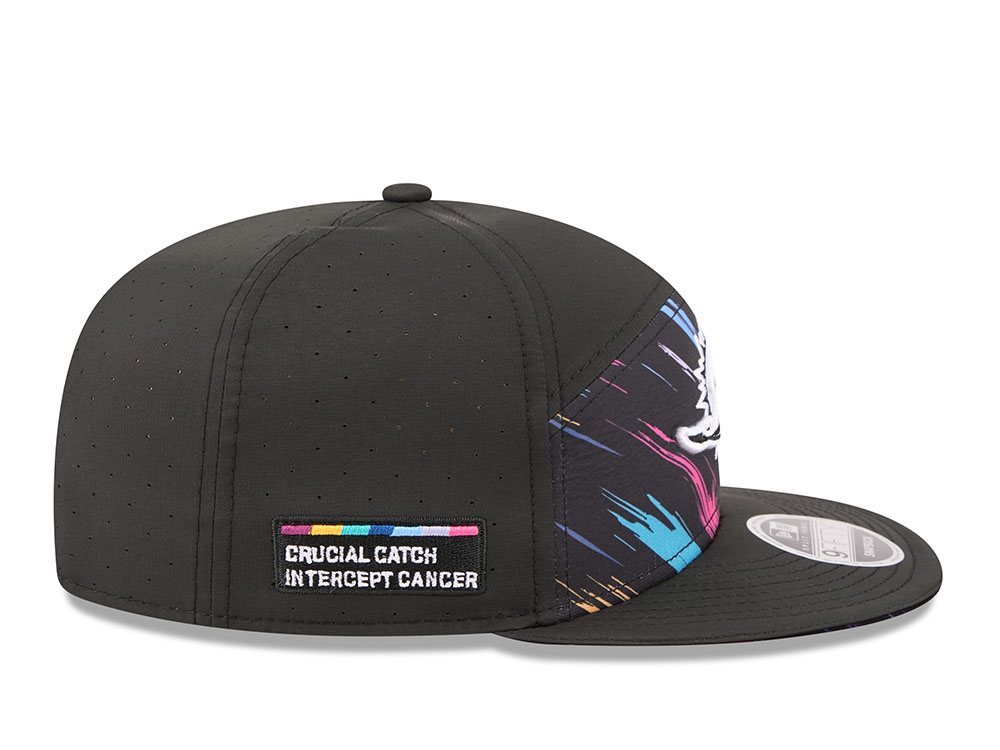 New Era Miami Dolphins Crucial Catch 2026 Black Edition 9Fifty Split Panel Snapback Gorra