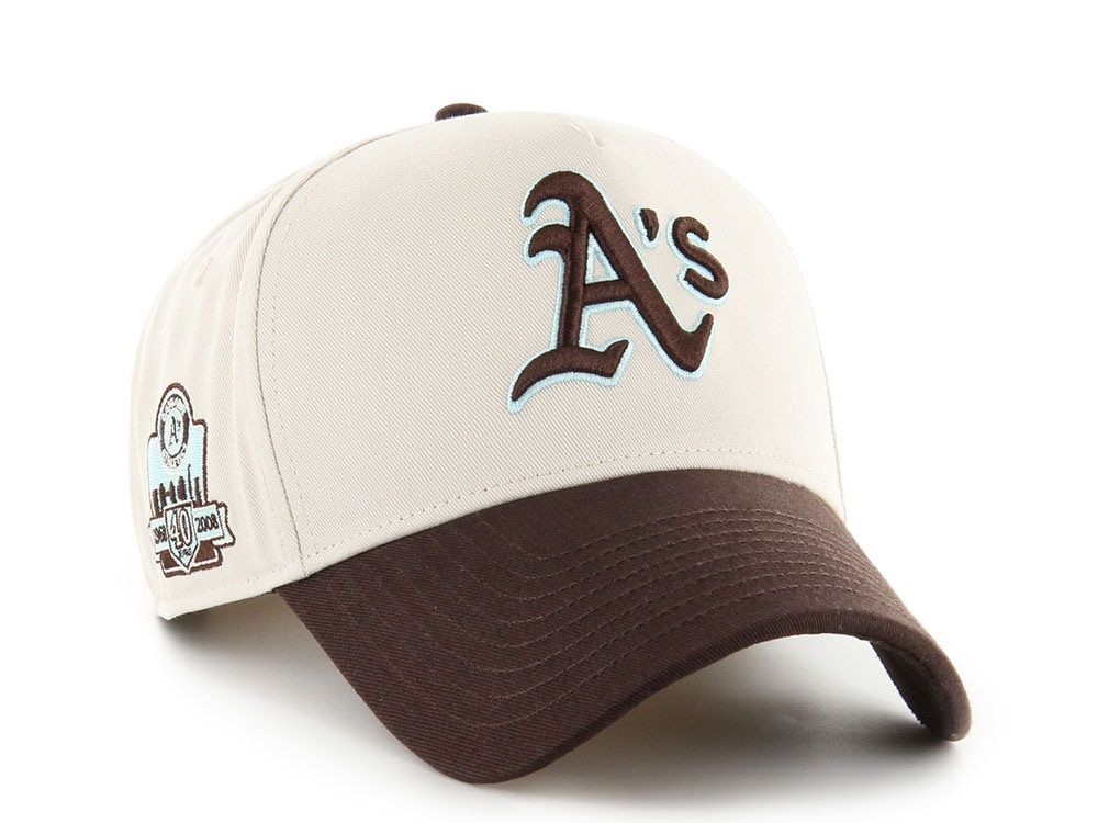47Brand Oakland Athletics Cooperstown Bone Edition MVP Snapback Gorra