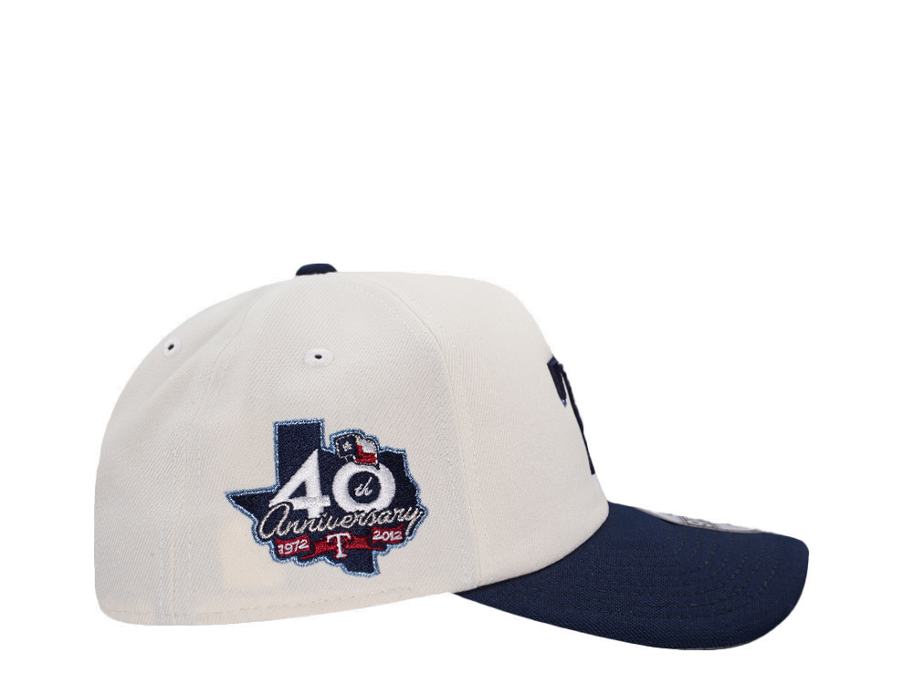 New Era Texas Rangers 40th Anniversary Chrome Two Tone Edition 9Forty A Frame Snapback Gorra