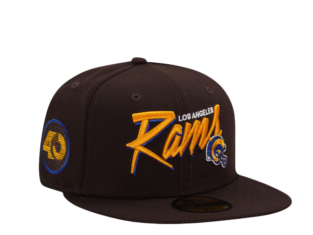 New Era Los Angeles Rams 40 Anniversary Burnt Wood Throwback Edition 59Fifty Fitted Gorra