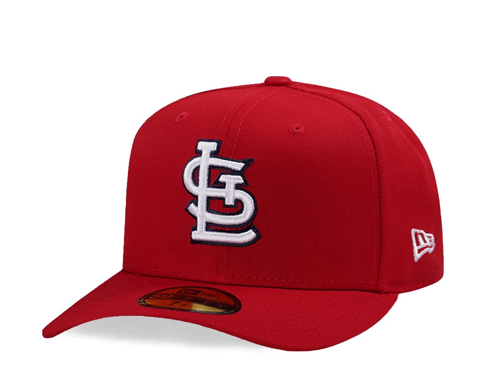 New Era St. Louis Cardinals Scarlet Prime Edition 59Fifty Pre Curved Fitted Gorra