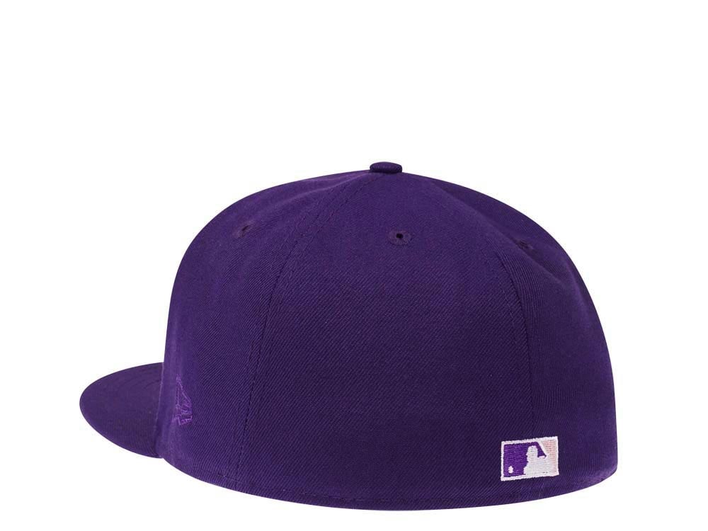 New Era Colorado Rockies 25th Anniversary Purple Pink Silver Edition 59Fifty Fitted Gorra