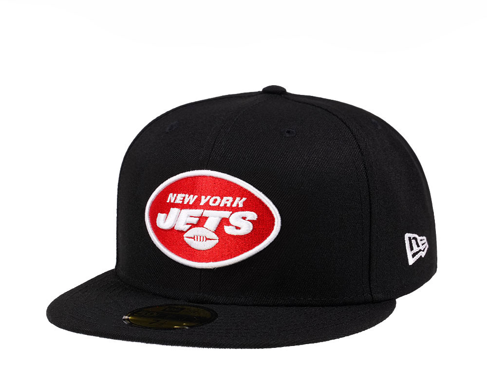 New Era New York Jets Black Crimson Collection 59Fifty Fitted Gorra