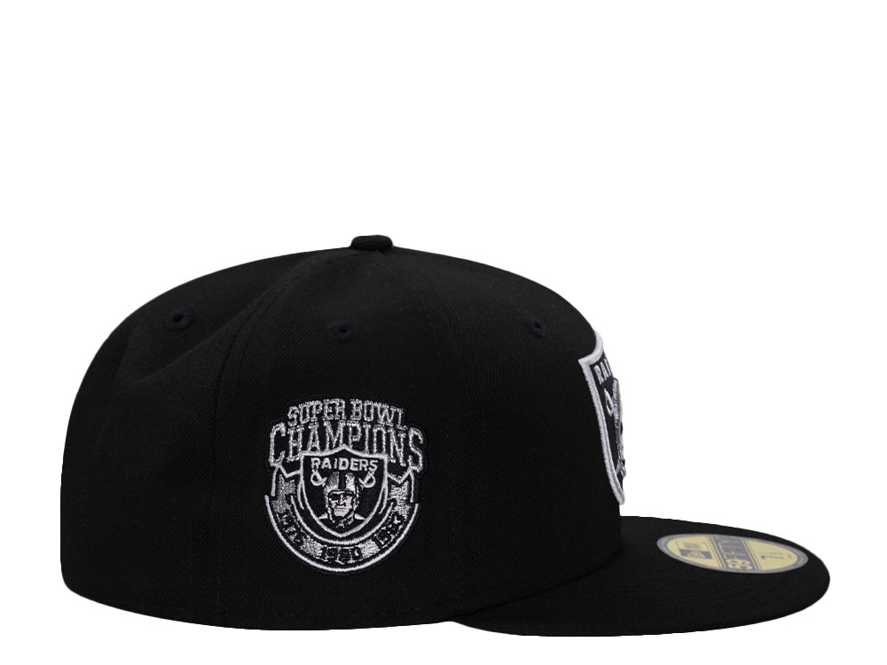 New Era Las Vegas Raiders Super Bowls Champions Black Prime Edition 59Fifty Fitted Gorra