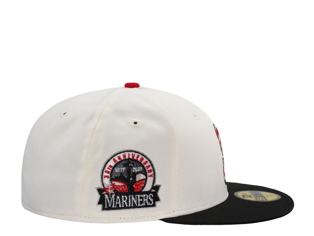 New Era Seattle Mariners 30th Anniversary Spiral Chrome Two Tone Horror Edition 59Fifty Fitted Gorra