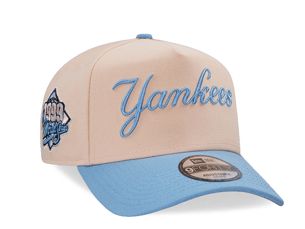 New Era New York Yankees World Series 1999 Mango Sky Edition 9Forty A Frame Snapback Gorra
