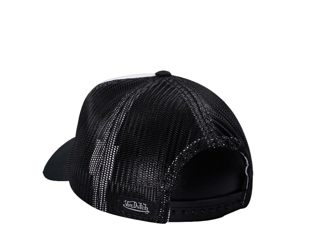 Von Dutch Eye Black And White Trucker Edition Snapback Gorra