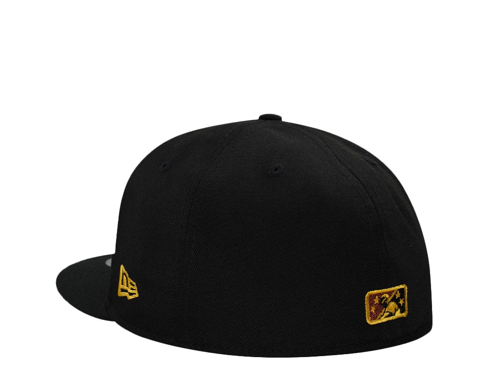 New Era Greensboro Hornets Black Yellow Prime Edition 59Fifty Fitted Gorra