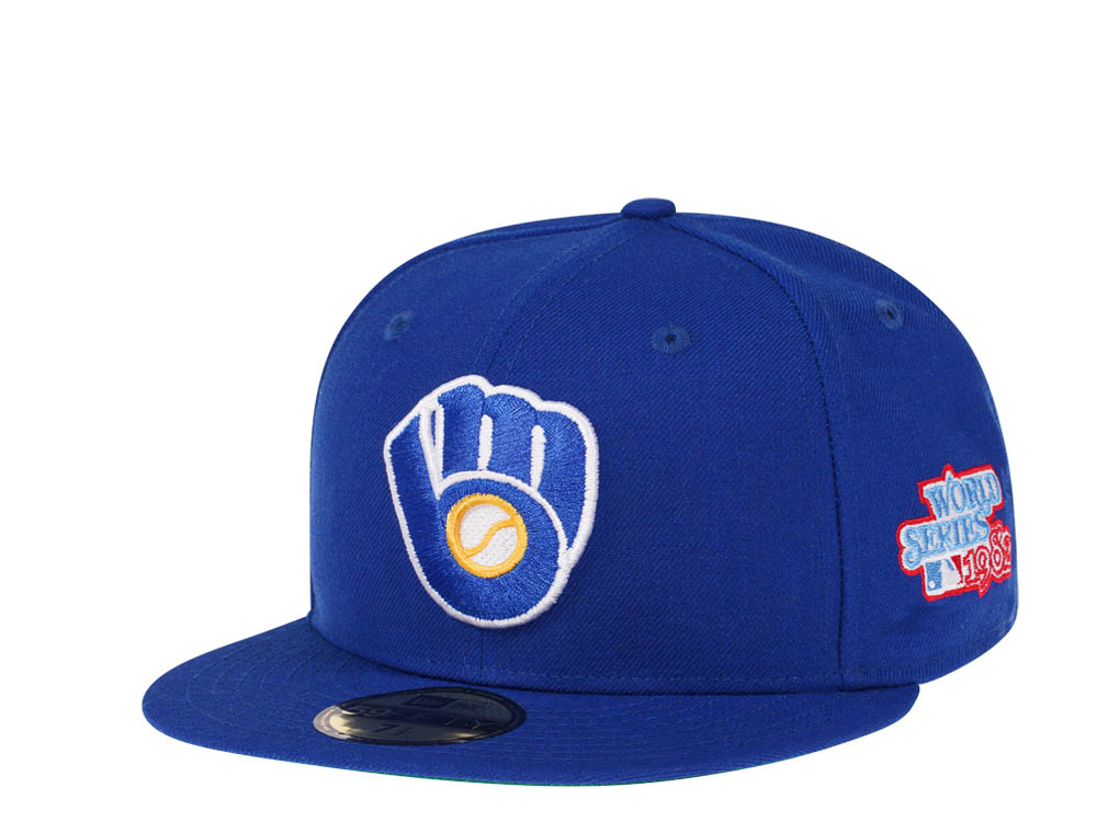 New Era Milwaukee Brewers World Series 1982 Royal Blue Edition 59Fifty Fitted Gorra