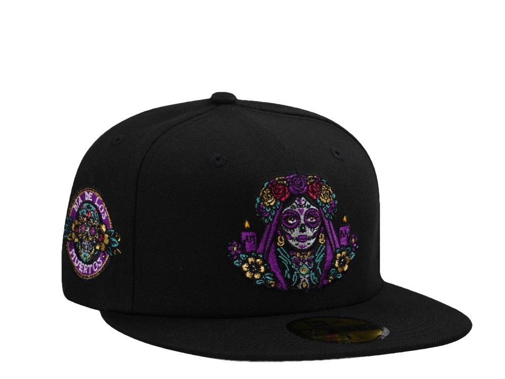 New Era Muertos Lady Black Prime Horror Edition 59Fifty Fitted Gorra