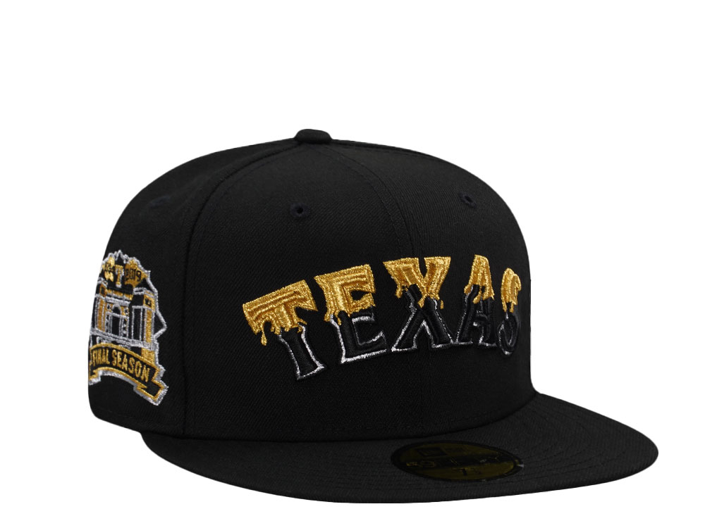 New Era Texas Rangels Final Season Black Prime Edition 59Fifty Fitted Gorra
