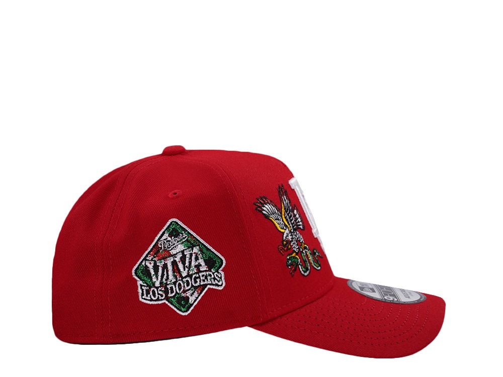 New Era Los Angeles Dodgers Viva Eagle Scarlet Prime Edition 9Forty A Frame Snapback Gorra
