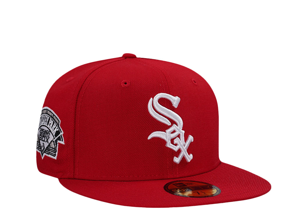 New Era Chicago White Sox Comiskey Park Scarlet Wool Prime Edition 59Fifty Fitted Gorra