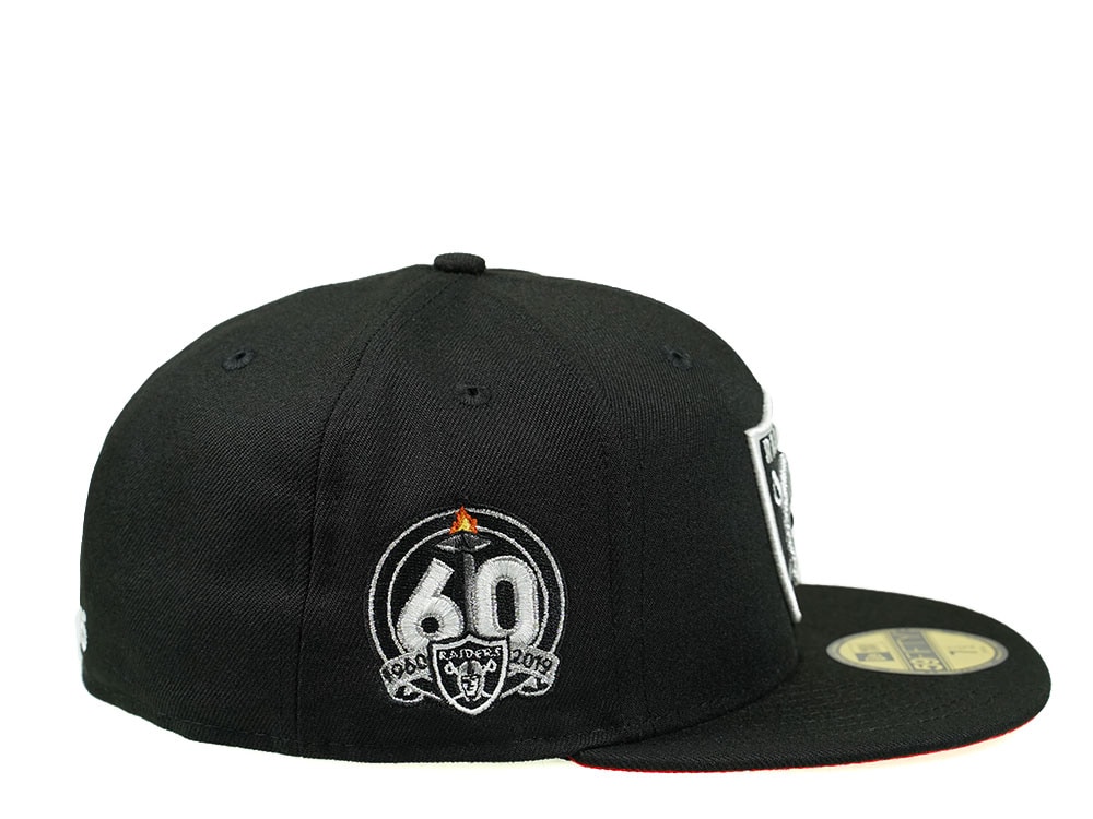 New Era Las Vegas Raiders 60th Season Black Red Edition 59Fifty Fitted Gorra