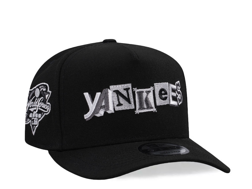 New Era New York Yankees World Series 2000 Black Metallic Edition 9Fifty A Frame Snapback Gorra