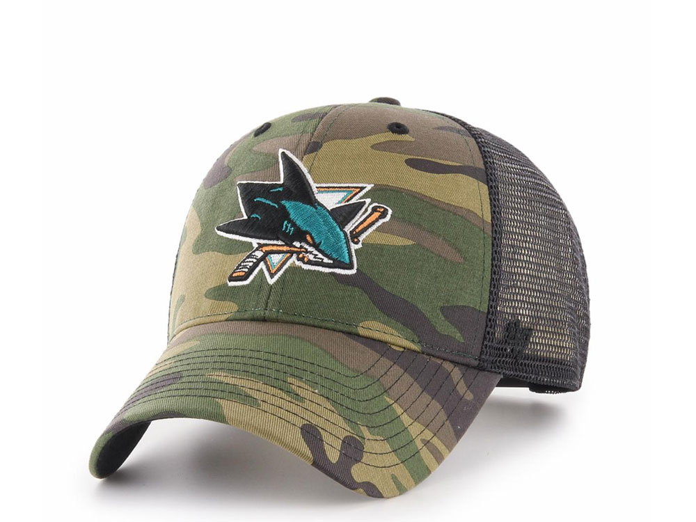47Brand San Jose Sharks Classic Camo Trucker Snapback Gorra