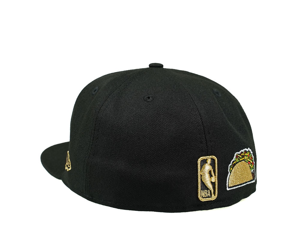New Era Los Angeles Lakers Black and Gold Icons Edition 59Fifty Fitted Gorra