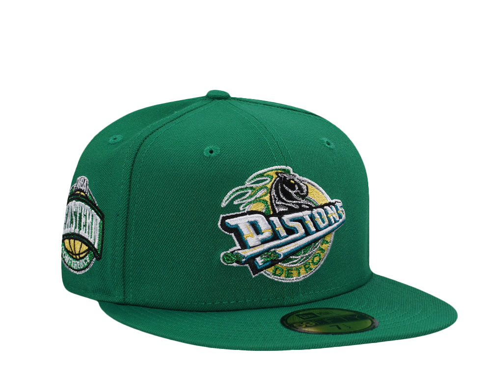 New Era Detroit Pistons Eastern Conference Green Prime Edition 59Fifty Fitted Gorra
