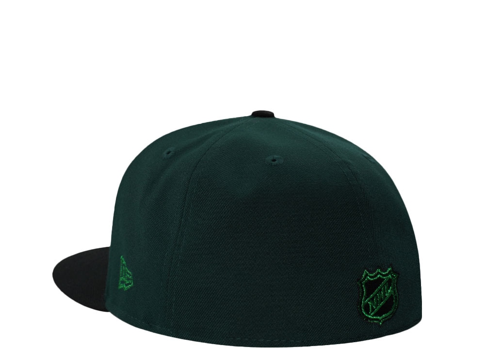 New Era Dallas Stars 20th Anniversary Dark Green Two Tone Edition 59Fifty Fitted Gorra
