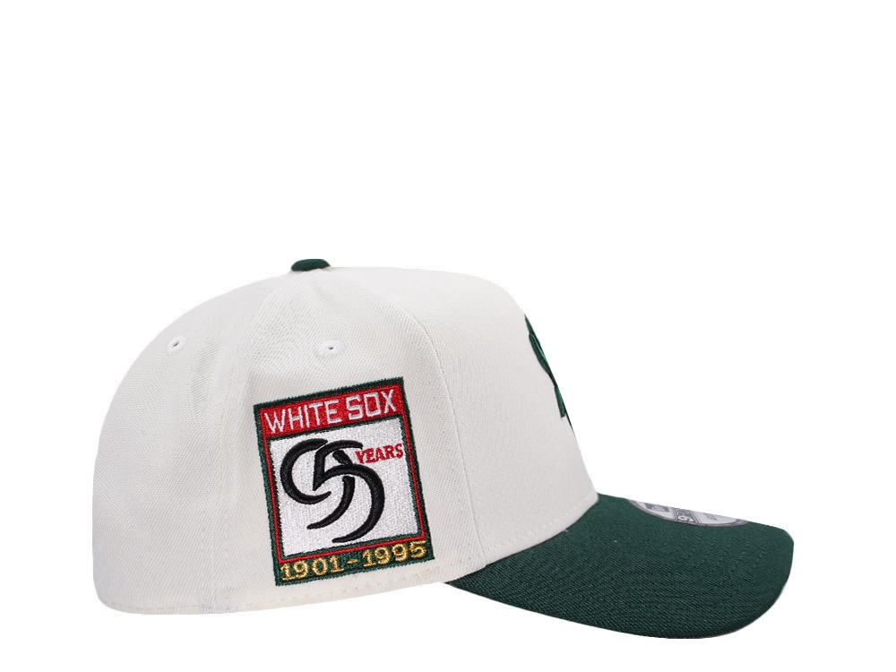 New Era Chicago White Sox 95 Years Dollar Chrome Two Tone Edition 9Forty A Frame Snapback Gorra