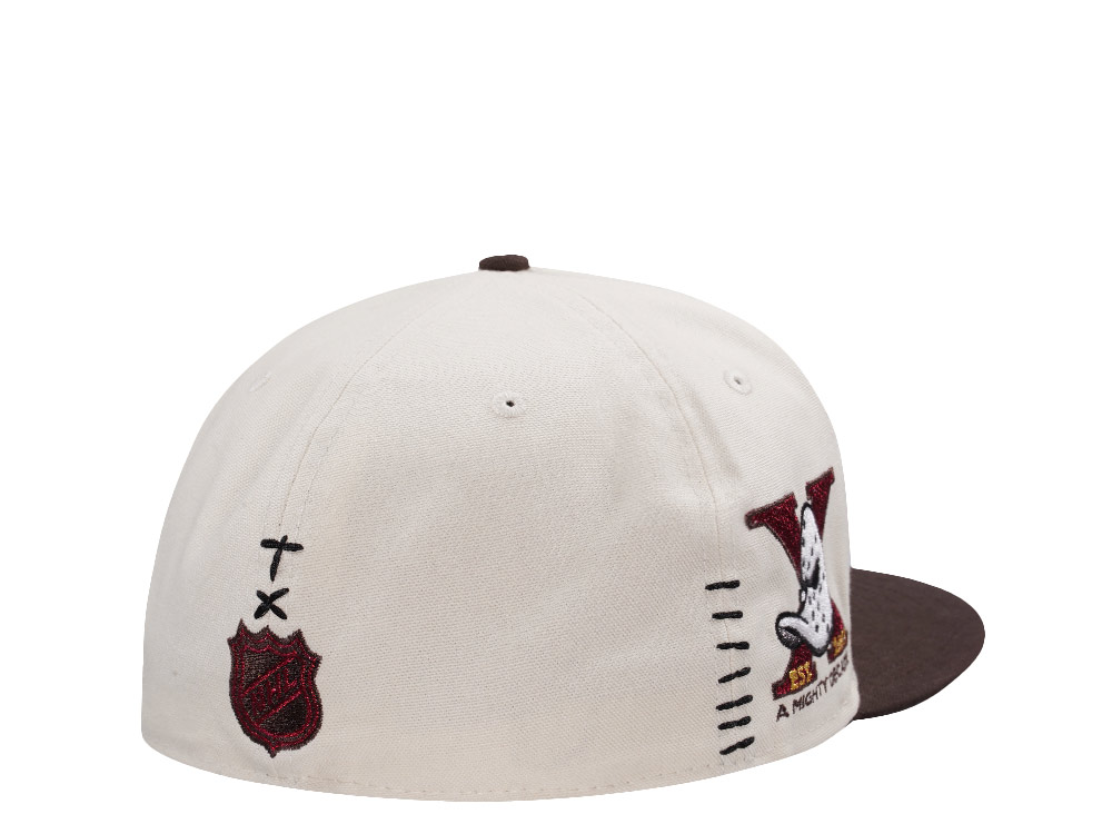 New Era Anaheim Ducks 10th Anniversary Canvas Chrome Two Tone Horror Edition 59Fifty Fitted Gorra